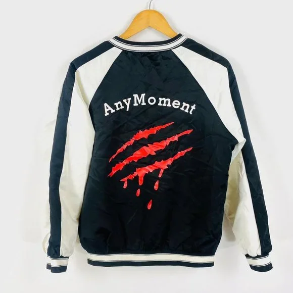 Slash print reversible souvenir bomber varsity baseball jacket size 10 - Picture 1 of 5